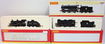 Lot 459 - Two Hornby locos & tenders: R2183B BR 4-4-0 2P...