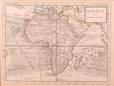 Lot 1295 - Herman Moll - A new map of the whole world...