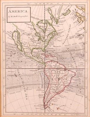 Lot 1295 - Herman Moll - A new map of the whole world...