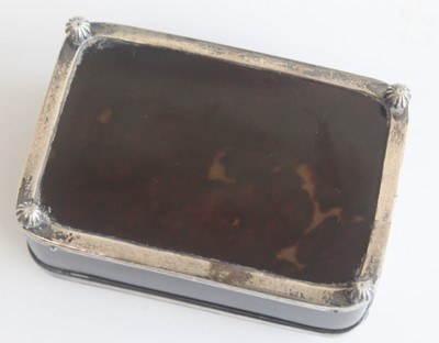 Lot 1065 - A late Victorian silver and tortoiseshell...