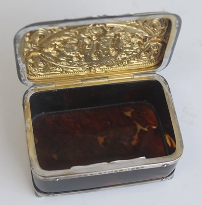 Lot 1065 - A late Victorian silver and tortoiseshell...