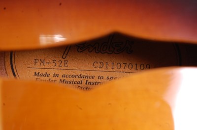 Lot 503 - A Fender FM-52E mandolin, in sunburst finish...