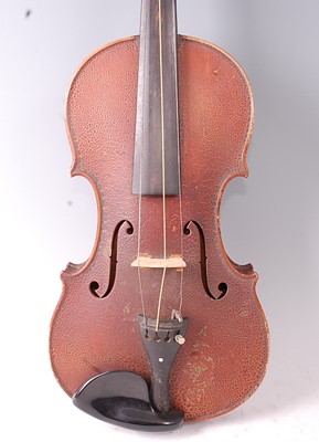 Lot 505 - A German violin, having a two-piece maple back...