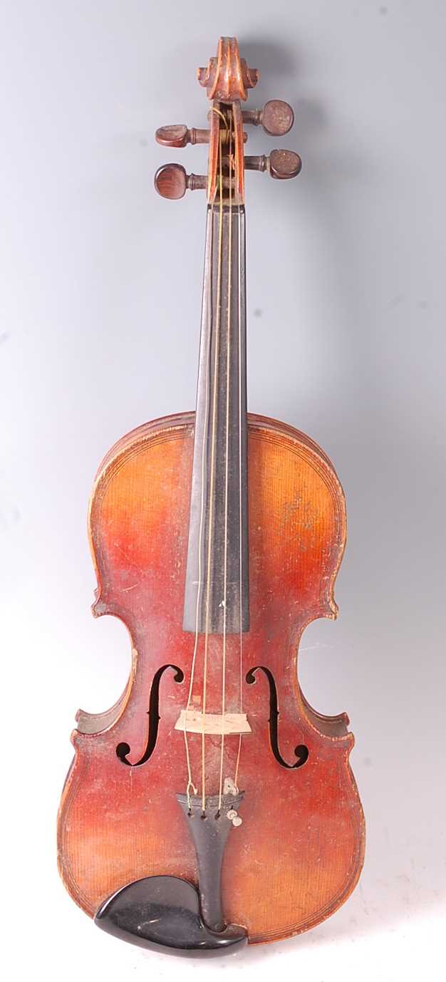 Lot 508 - An early 20th century Continental violin, the...