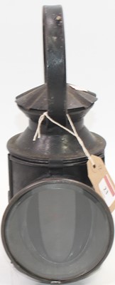 Lot 23 - An early pie crust LNER two-aspect hand lamp...