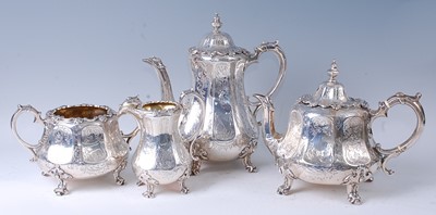 Lot 1066 - An early Victorian Scottish silver three-piece...
