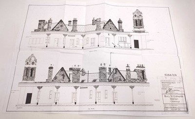 Lot 9 - Photocopy of Bury St Edmunds station plans 1882