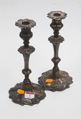 Lot 3 - A pair of Victorian Old Sheffield plate table...