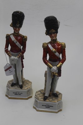 Lot 5 - A pair of Continental porcelain figures of...