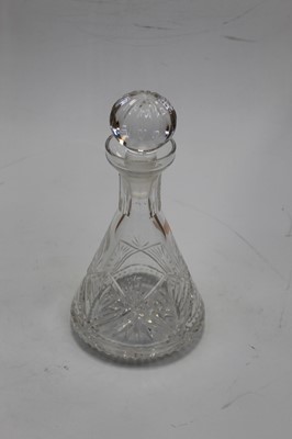 Lot 18 - A pair of Galway crystal ships decanters and...