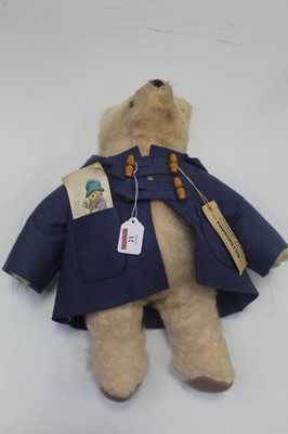 Lot 21 - A blond mohair soft toy in the form of...