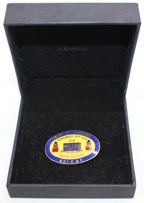 Lot 54 - Collectable enamel ASLE&F badge for the...