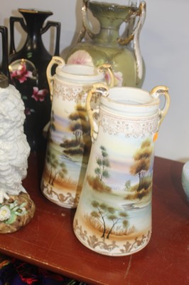Lot 58 - A pair of early 20th century vases, each of...