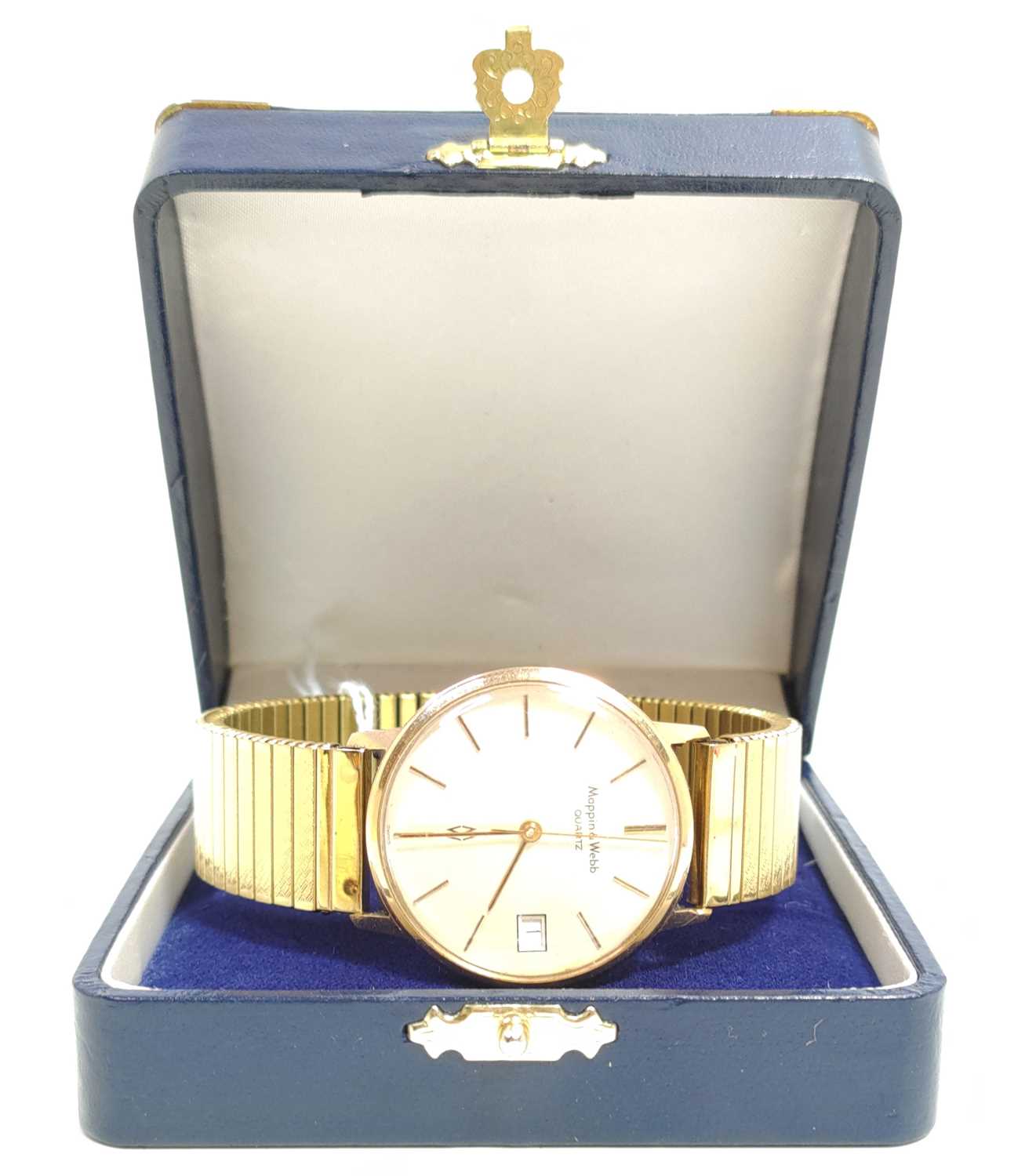 Lot 79 - Mappin and Webb Gold plated wristwatch...