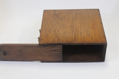 Lot 65 - An oak box, of rectangular form, having a...