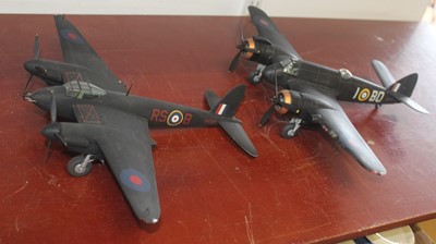 Lot 84 - Two boxes of plastic kit-built models of...