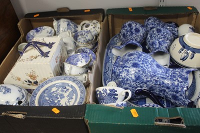 Lot 85 - Two boxes of miscellaneous china, to include a...