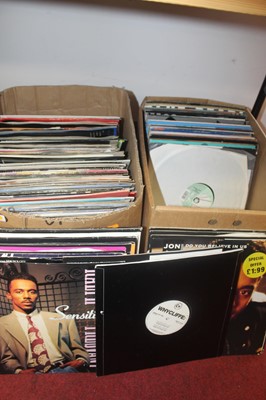 Lot 98 - Two boxes of assorted 12" vinyl, to include...