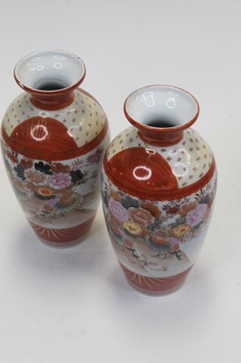 Lot 118 - A pair of Japanese Meiji period Kutani vases,...
