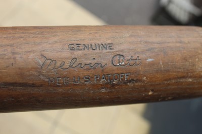 Lot 122 - A Louisville Slugger baseball bat by Hillerich...