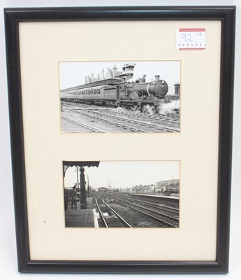 Lot 92 - Two framed and glazed photographs depicting...