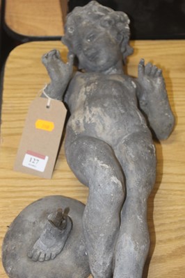 Lot 127 - An early 20th century lead figure in the form...