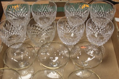 Lot 138 - A box of miscellaneous glassware, to include...