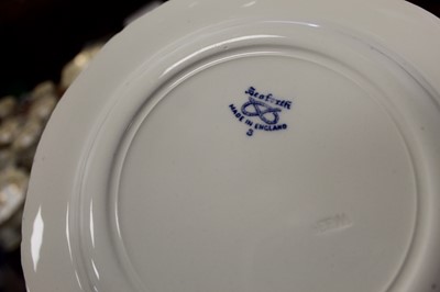 Lot 149 - A collection of blue and white tablewares, to...