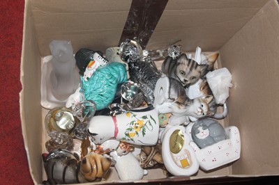 Lot 160 - Three boxes of miscellaneous items, to include...