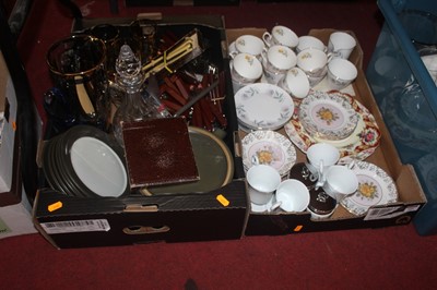 Lot 160 - Three boxes of miscellaneous items, to include...