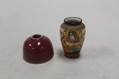 Lot 178 - A Chinese song-de-boeuf inkwell, of plain...