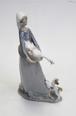 Lot 186 - A Lladro Spanish porcelain figure of a girl...
