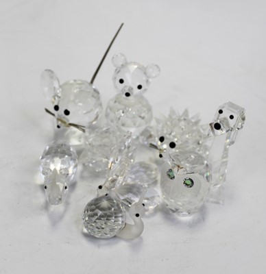 Lot 191 - A small collection of Swarovski crystal...