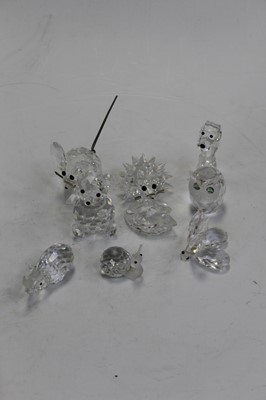 Lot 191 - A small collection of Swarovski crystal...