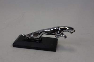 Lot 233 - A reproduction chromed Jaguar type car mascot,...