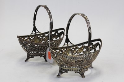 Lot 260 - A pair of late 19th century German silver...