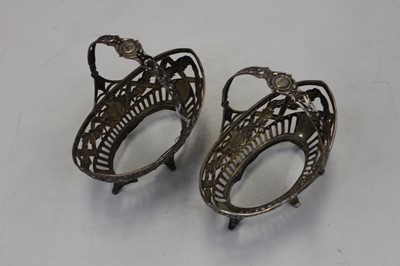 Lot 260 - A pair of late 19th century German silver...