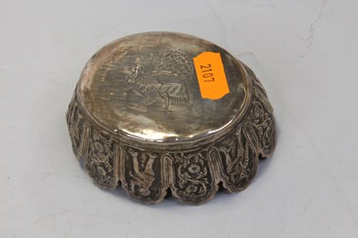 Lot 262 - An early 20th century Indian white metal bowl,...