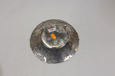 Lot 268 - A modern silver bowl, of shaped circular form,...