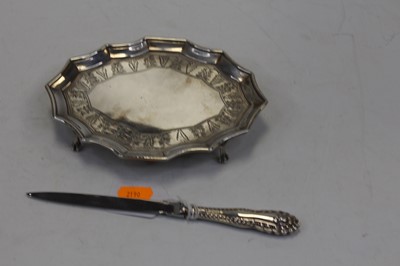 Lot 270 - A George III silver kettle stand, of shaped...
