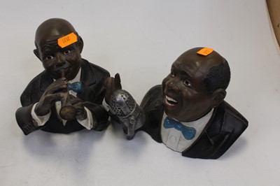Lot 271 - A pair of large modern Chinese resin figures,...