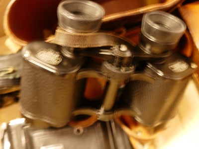 Lot 652 - A pair of Karl Zeiss Jena binoculars, housed...