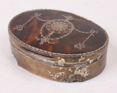 Lot 312 - A George V silver, tortoiseshell and silver...