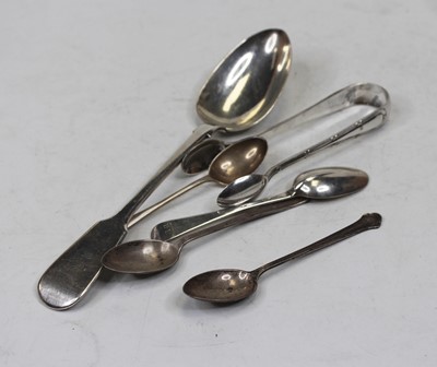 Lot 334 - A collection of loose silver flatware, to...