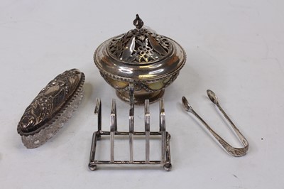 Lot 353 - An early 20th cenutry silver pot pourri, the...