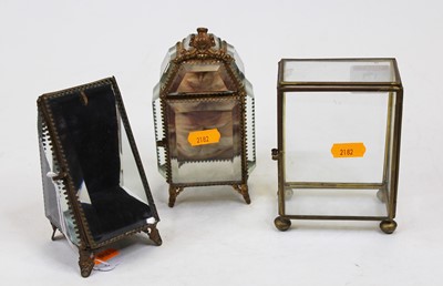 Lot 373 - An early 20th century pocket watch holder,...