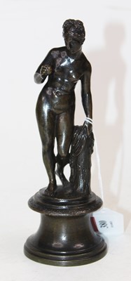 Lot 380 - After the antique, a 19th century bronze study...