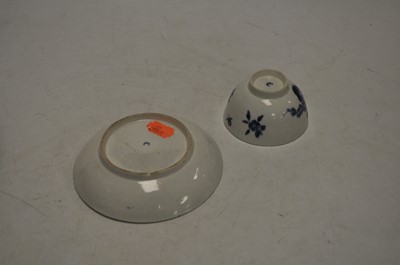 Lot 244 - An 18th century Worcester tea bowl and saucer,...