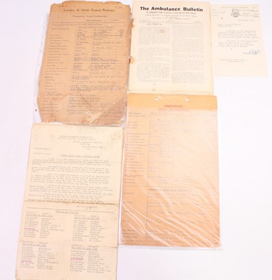 Lot 115 - Folder of various official railway letters and...