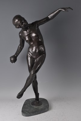 Lot 209 - A large contemporary bronze figure modelled as...
